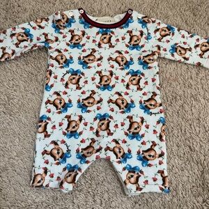 RARE Gucci Baby 0-3 Deer Jumper Sleeper EUC